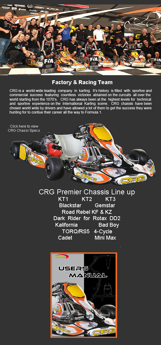 LSR Motorsports - 574-532-6180 - CRG Chassis Sales and Support